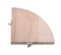 Pssopp Forma de Ventilador de Plataforma de Madera de Trampolín de Soporte de Percha de Pájaros, Cajas de Pájaros para los Animales Pequeños de Hámster Loros con Seguros y No Tóxicos, Ahorro de