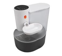 Pssopp Fuente de Agua para Gatos de 3 litros, Dispensador de Agua para Mascotas de Acero Inoxidable con Recarga Automática, Ideal para Gatos y Perros Pequeños en el Interior