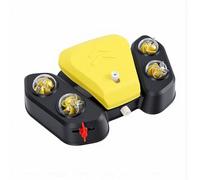 Pssopp Fuente de Agua para Perros Al Aire Libre, Dispensador de Agua de Juguete Activado con Patas para Jardín, Patio, Refrigeración de Mascotas con Conector de Manguera (Yellow)