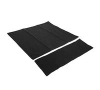 Pssopp Funda de Lona para Silla, Funda de Repuesto Lavable para Silla de Director, Juego de 2 Piezas Cómodo y Duradero para Comedor y Sala de Estar (Black)