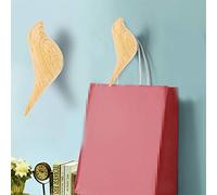 Pssopp Gancho de Pared para Pájaros, Gancho de Pared Decorativo de Resina, Percha Individual, Abrigo Liso, Sombrero, Llavero, Estante de Almacenamiento Montado en la con Forma de Pájaro para