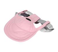 Pssopp Gorra de Béisbol para Perros, Sombrero Ajustable para el Sol para Mascotas con Orificios para Las Orejas, Cómodo Accesorio de Mezclilla de Algodón para Perros Pequeños (M)