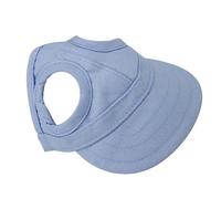 Pssopp Gorra Mascota Deportes Gorra de béisbol Gorra de béisbol Mascota Gorra Exterior Sunbonnet Gorra de Sol de Moda Raya Ajustable Sombrero de Viaje de Verano con Orificios (L-Azul)