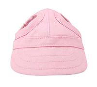 Pssopp Gorra Mascota Deportes Gorra de béisbol Gorra de béisbol Mascota Gorra Exterior Sunbonnet Gorra de Sol de Moda Raya Ajustable Sombrero de Viaje de Verano con Orificios(S-Rosado)