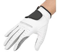 Pssopp Guante de para Hombres de Cuero Transpirable para Mano Derecha con Gránulos Antideslizantes Agarre Suave Bucle de Gancho Ajustable Tamaño 23 26 para Juego de Entrenamiento de Golfista Diestro
