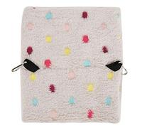 Pssopp Hamaca para Hámster de Felpa, Nido Colgante para Mascotas Pequeñas con Gancho para Loros, Pájaros, Planeador de Azúcar, Diseño Plegable, 2 Tamaños S M (Pequeño 8/3,14 Pulgadas)