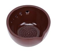 Pssopp Handicrafts 2 en 1 Gres Rallador Eficiente Herramienta de Preparación de Cocina para Tomillo, Albahaca, Romero, Col, Rallador de Ajo, Tazón, Plato de Ajo