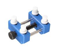 Pssopp Herramienta de Reparación de Relojería, Herramienta Revestimiento Relojes, Reparación Pulseras para la Soporte Vigilancia Metal Ajustable Abierta, Ideal para Fijar el Reloj Evitar el (Blue)