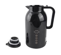 Pssopp Hervidor de Agua Eléctrico para Automóvil, Calentador de Agua para Automóvil de Acero Inoxidable 304 de 1300 Ml con Pantalla LCD a Prueba de Fugas, Anti Escaldaduras para Viajes, Conductores de