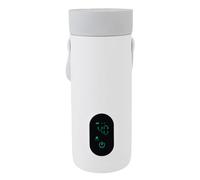 Pssopp Hervidor Eléctrico de Viaje, Caldera de Agua Portátil Recargable por USB de Acero Inoxidable de 350 Ml con Temperatura Constante, Protección contra Quemaduras en Seco, para Acampar, Senderismo,