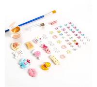 Pssopp Huellas de Mano y Pie de bebé Kit de Adornos de Huella de Huella de Diy, Set de Huella de bebé Personalizado para Impresiones de Arcilla Recién Nacida o Nueva mamá (caja rosa)