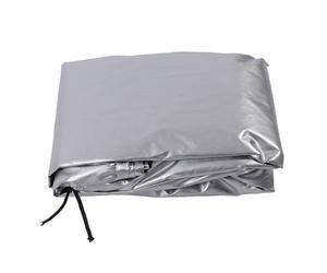 Pssopp IBC Tote Cover 1000L Cubierta para Tanque de Agua para Exteriores Tela Oxford 210D 120 X 100 X 116 Cm Protección contra el Polvo Escudo contra la Lluvia Diseño de Apertura para Uso en Jardín,