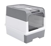 Pssopp Inodoro Automático para Gatos, Caja de para Gatos, Bandeja de para Fácil de Limpiar con Diseño de Cajón Oculto para Múltiples Mascotas