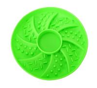 Pssopp Inserto de Alimentador Lento, Silicona de 7,48x7,48x1,18 Pulgadas, Alimentador de Rompecabezas Interactivo Antideslizante para Cachorros, Tazón para Perros de Raza Grande (Green)