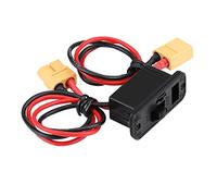 Pssopp Interruptor de Avión RC, Conector de Encendido y Apagado de Batería de Corriente Grande y Resistente, Conector XT60, 6V 12A para Aviones Modelo RC