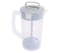Pssopp Jarra Mezcladora Manual de 64 Oz, Jarras para Batidos, 2000 Ml, Marcas de Medición de Boca Ancha para Bebidas en Polvo, Mezcla de Jugos Jarra Mezcladora Manual de 64 Oz, a Prueba de Fugas para