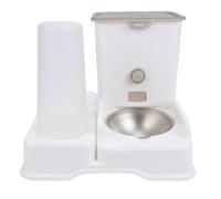 Pssopp Juego de Bebedero para Suministros para Gatos, Dispensador Automático Multifuncional para Mascotas de Gran Capacidad, Fácil de Limpiar, para Uso en Interiores, Alimentador de Alimentos para