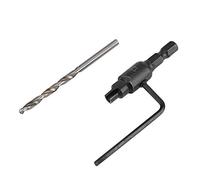 Pssopp Juego de Brocas de Vástago Hexagonal HSS de 4 Piezas, Brocas de Vástago Hexagonal, Longitud de Perforación Ajustable, Adecuada para Chapa de Acero Al Carbono, Hierro, Tablero de Madera de PVC