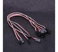 Pssopp Juego de Cables de Extensión Servo, Material de Silicona, 5 Piezas para JR FUTABA con Conectores Macho a Hembra para Modelos RC