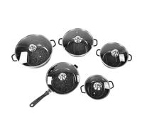 Pssopp Juego de Cocina para Sopa, Juego de Ollas de Cocina Antiadherentes de Piedra Maifan, de para Sopa de 5 Uds, Múltiples Estilos de Ollas para Hervir Guisado Nan