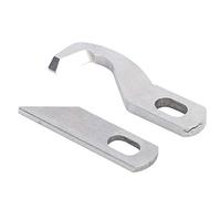 Pssopp Juego de Cuchillos Superiores e Inferiores, Piezas Cuchillas de Acero Inoxidable para Máquina Remalladora Overlock Doméstica Multifuncional Juego de Cuchillos Superior e Inferior, Cuchillo