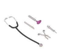 Pssopp Juego de Estetoscopio para Casa de Muñecas, Mini Juego Médico para Médicos de Casa de Muñecas, Modelo de Aleación de Simulación, para Colección de de 1:12, Efectos Reales