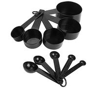 Pssopp Juego de Tazas Medidoras para Hornear Profesional Cucharas y Tazas Medidoras de Plástico 2 Juegos 20 Piezas Capacidades Marcadas Diseño de Anidamiento Apilable para Hornear Cocinar Ingredientes