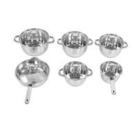 Pssopp Juego de Utensilios de Cocina de Acero Inoxidable de 15 Piezas, Juegos de Utensilios de Cocina, Ollas y Sartenes con Tapas, Cucharas de Pala para Cocinar en el Hogar Juego de de de Acero