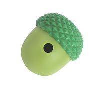 Pssopp Juguete Alimentador de Rompecabezas para Perros, Bolas Dispensadoras Interactivas de Alimentador Lento de Silicona para Mascotas Pequeñas con Diseño en Forma de Bellota (Verde Pavo Real con