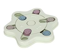 Pssopp Juguete Alimentador de Rompecabezas para Perros, Cuenco Interactivo de Alimentación Lenta con Deflectores Móviles y Base Antideslizante para Perros y Gatos para Promover una (Estrella)
