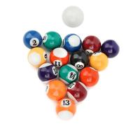 Pssopp Juguete de Bolas de Billar para Niños, 16 Piezas de 32 Mm, Juego de Mini Bolas de Billar para Niños, Accesorios de Juguete para Juegos Infantiles Redondos y Lisos, Adecuados para