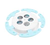 Pssopp Juguete de Rompecabezas para Alimentador de Mascotas, Juguete Interactivo para Alimentar Rompecabezas para Gatos, Estimulación Mental, Dispensador de Golosinas, Enriquecimiento para (Blue)