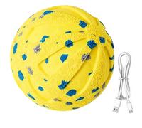 Pssopp Juguete Interactivo de Pelota para Perros, Material ETPU de Rebote Automático Recargable, Pelota Eléctrica Inteligente para Mascotas para Cachorros Medianos y Grandes en In (Yellow)