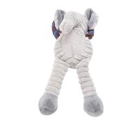 Pssopp Juguete Interactivo de Peluche para Mascotas, Juguetes Chirriantes, Figura de Elefante, para Masticar Chirriante para Perros Medianos, Pequeños y Grandes, Interactivo para Mascotas, Piel