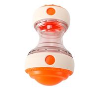 Pssopp Juguete Interactivo del Rompecabezas del Perros, Bola de Alimentación Lenta Dispensadora de Golosinas con Apertura Ajustable (Orange)