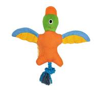 Pssopp Juguete Interactivo para Perros Que Chirría + Mordedor + Tamaño Pequeño for Juego y Entrenamiento (Orange)