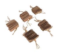 Pssopp Juguete para Masticar de Papel para Pájaros, Juguete para Masticar de Cartón Resistente a Las Mordeduras para Pájaros Pequeños, Diversión para Periquitos y Cacatúas, 5 Piezas (Silver)