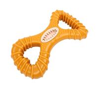 Pssopp Juguete para Masticar Hueso de de Fibra de Madera Natural, Rompecabezas Resistente TPR, Nódulos de Masaje para el Cuidado de Las Encías Dentales, para Masticadores Agresivos, Alivio de la