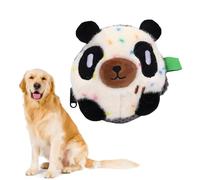 Pssopp Juguete Suave para Perros con Movimiento Automático, Linda Forma de Panda, Cómoda Cubierta de Felpa, Dispositivo de Sonido Incorporado, Juguete Eléctrico Chirriante para