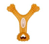 Pssopp Juguetes Masticables para Perros para Masticadores Agresivos, Dispensador de Golosinas en Forma de Hueso con Nódulos de Masaje, Cuidado de los Dientes para Cachorros y (Hueso en Forma de Y