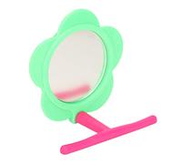 Pssopp Juguetes para Pájaros con Forma de Flor, Juguete de Espejo de Plástico, Accesorios Interactivos para Juegos de Columpio para Loros, Periquitos y Cacatúas