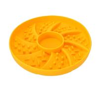 Pssopp Juguetes para Perros Silicona 7.48x7.48x1.18in Alimentador de Rompecabezas Interactivo Antideslizante para Cachorros Perros de Raza Grande Tazón Inserto de Alimentador Lento, Inserto de Lento