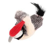 Pssopp Katzenklapper Bird Plush Toys Interactive Soft Squeaky Electric Pet - Juguetes para Gatos Realistas para Juegos Interiores