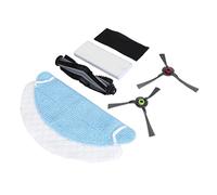 Pssopp Kit de Accesorios para Robot Aspirador, Piezas de Repuesto de ABS con Filtros de Cepillo Principal, Cepillos Laterales y Almohadillas de Fregona Lavables para Limpieza de Oficina en el Hogar