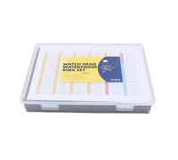 Pssopp Kit de Anillos Tóricos para de Reloj de 960 Piezas, 96 Tamaños de Anillos de Sello de Reloj de Goma, Juego de Tóricos con 96 Tubos de Almacenamiento para Reparación de