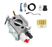 Pssopp Kit de Carburador de Repuesto de Aleación de Aluminio para Motosierra 350 346XP 353 340 345, Piezas de Alta Eficiencia para Herramientas de Jardinería