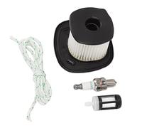 Pssopp Kit de Filtro de Aire de Soplador para SH86 SH86C BG86CE BG86Z con Bujía y Filtro de Material ABS Duradero