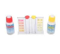 Pssopp Kit de Prueba de Cloro PH para Piscina, Caja de Almacenamiento de Plástico, Resultados Rápidos para Pruebas de Calidad del Agua, Rango de Cloro Ideal 1,0-1,5, Rango de PH 7,2-7,6