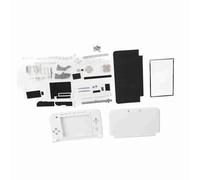 Pssopp Kit de Reemplazo de Carcasa 3DS XL, Carcasa Completa de Material ABS y Juego de Botones, para Reparación de Consolas de Juegos, Compatible con 3DS XL (White)