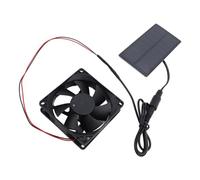 Pssopp Kit de Ventilador Solar de 0,8 W 4 V, Ventilador de Escape de Panel Solar Policristalino con Motor de Accionamiento Directo sin Batería, Ventilación IP65 de 3000 RPM para Gallinero,